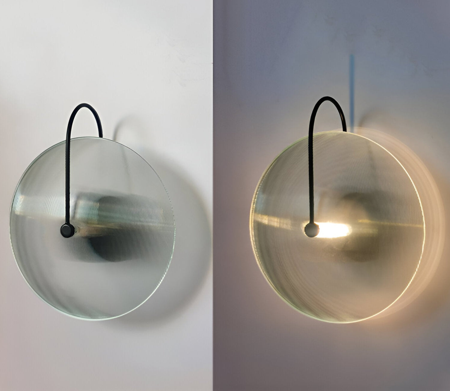 Modern Nordic Round Glass Wall Lamp