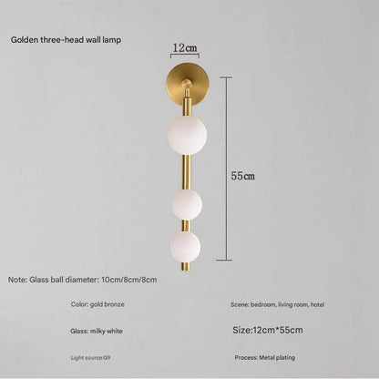 Elora Sculptural Glass Minimalist Wall Light