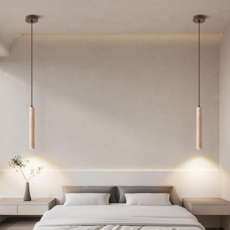 Travertine Minimalist Long Line Ceiling Lamp