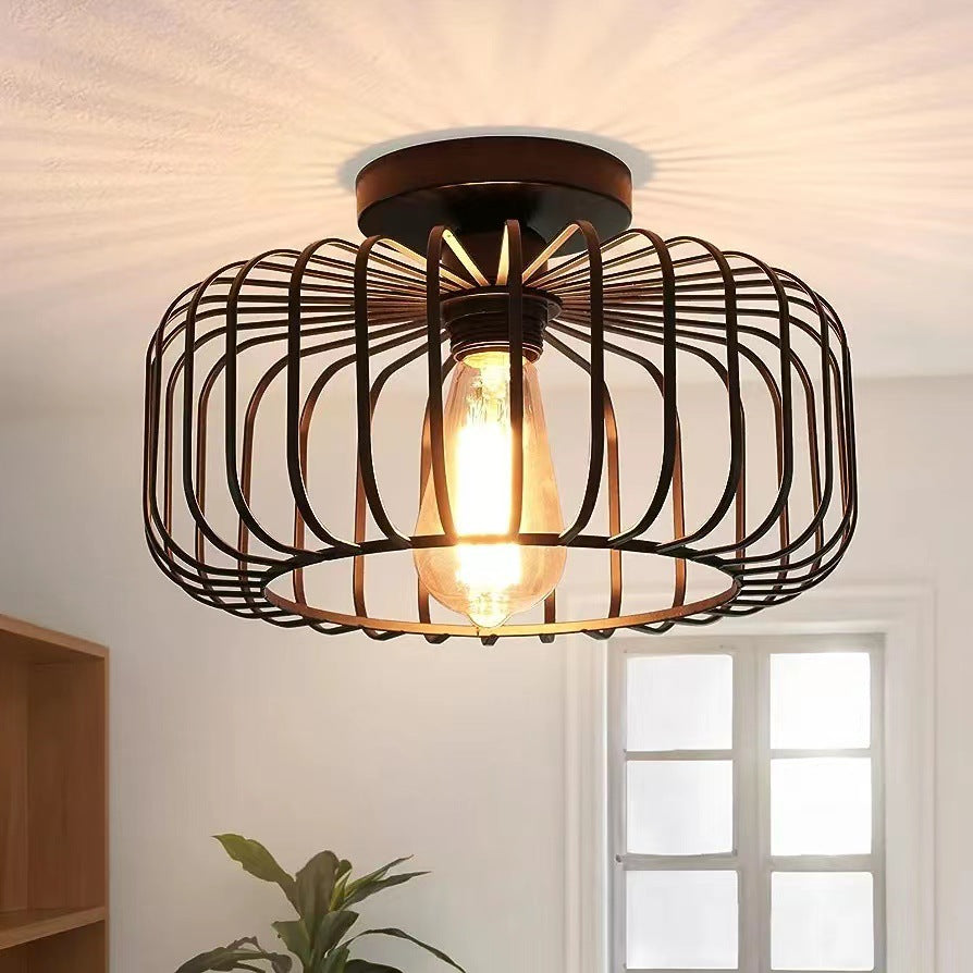 Moderne industrielle Vogelkäfig-Deckenlampe