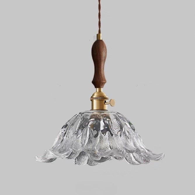 Retro French Flower Glass Chandelier