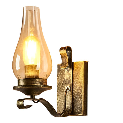 Rustic Nordic Wall Sconce Vintage Glass Wall lamp