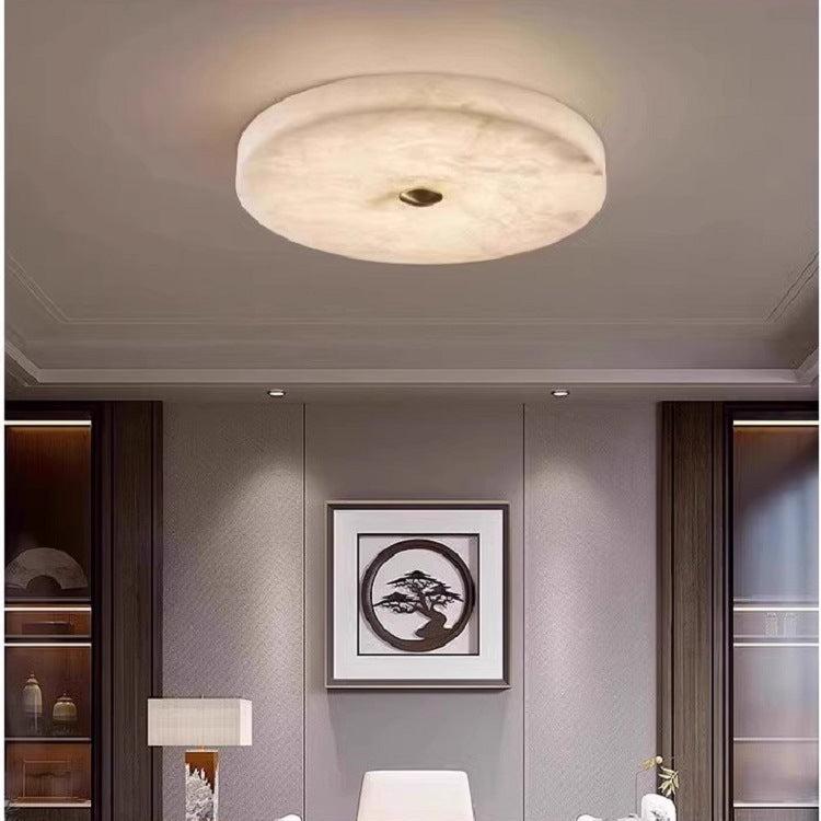 Alabaster Flush Mounted Round LED Deckenlampe