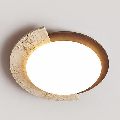 Travertine Retro Creative Geometric Ceiling Lamp