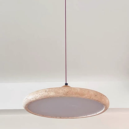 Yellow Cave Stone Wabi-Sabi Marble Pendant Light