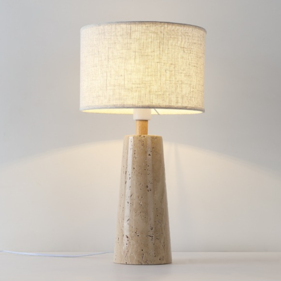 Travertine Retro Japanese Style Table Lamp