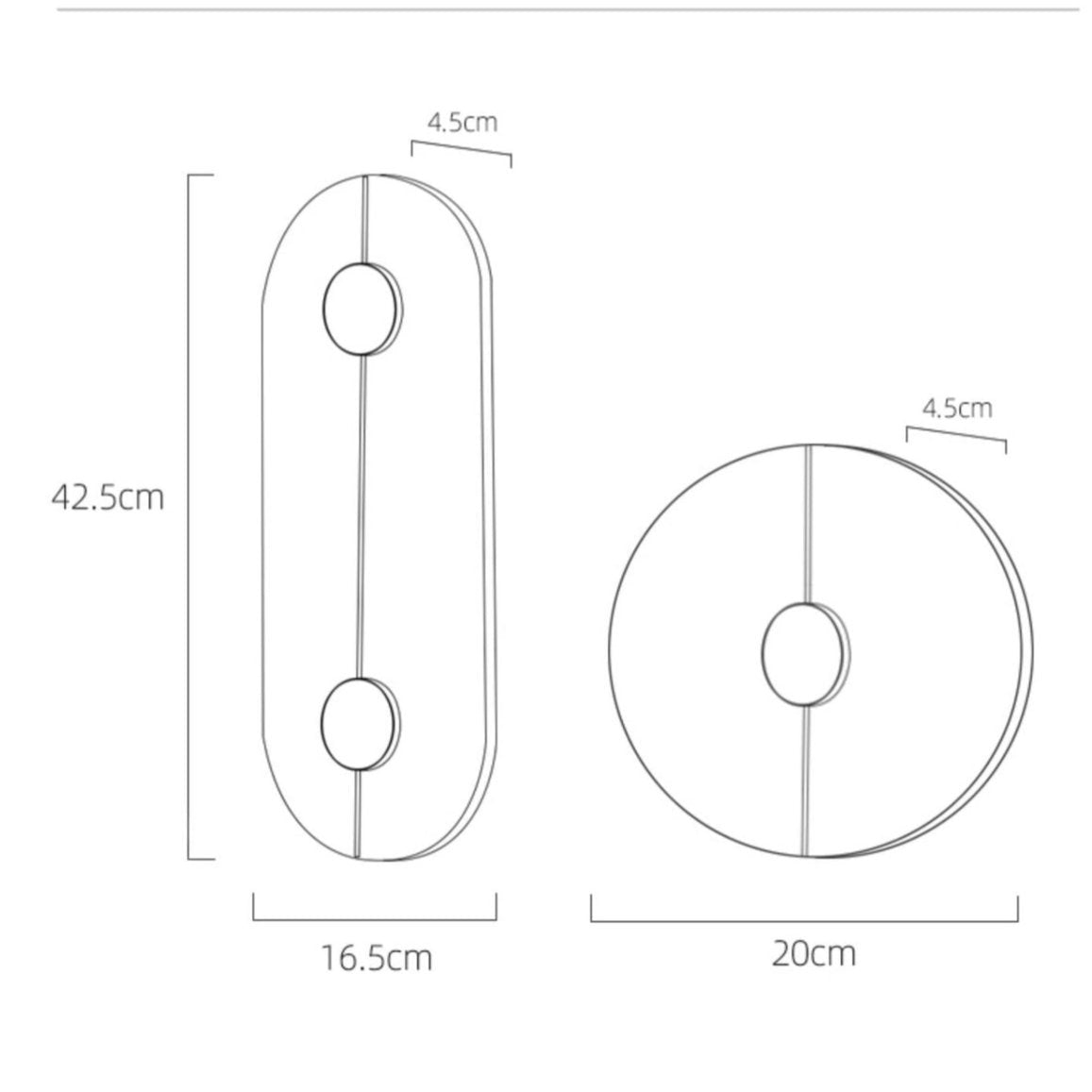 Lampada da parete in marmo nordico moderno