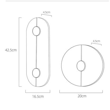 Lampada da parete in marmo nordico moderno