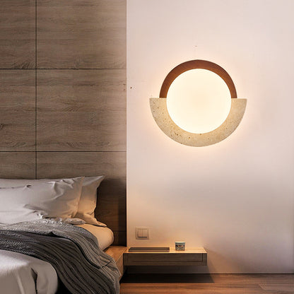 Modern Design Simple Log Wabi-Sabi Style Wall Lamp