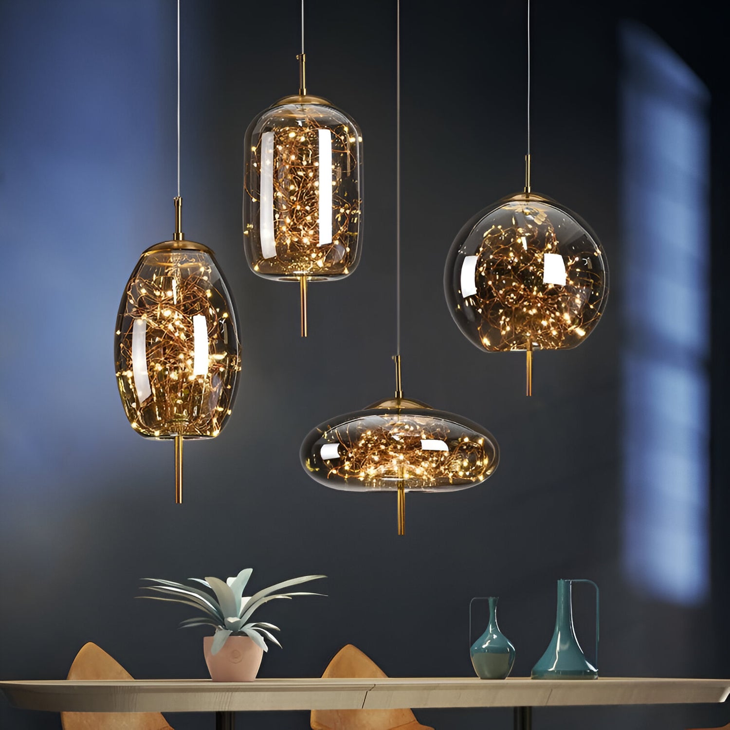 Nordic Luxury Modern Glass Hanging Lamp