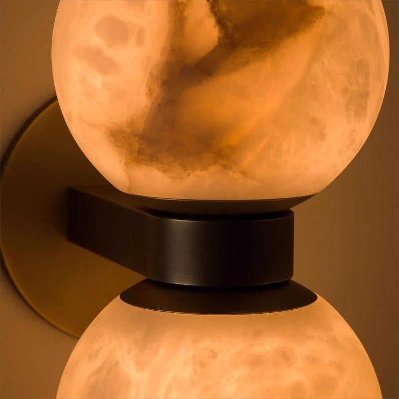 Tabadal Double-Headed Modern Marble Wall Light