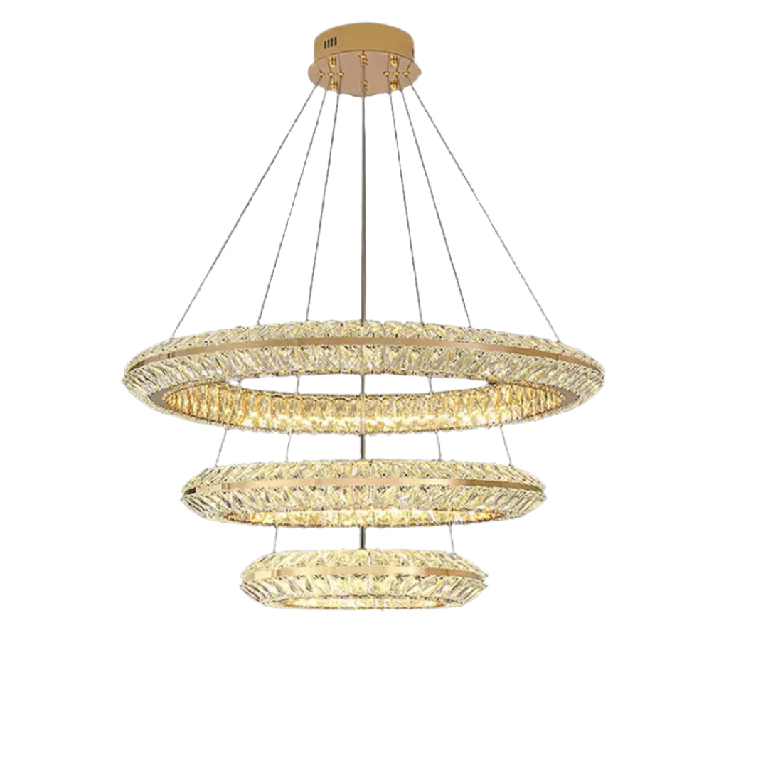 Audrey Radiant Ring Crystal Luxury Chandelier