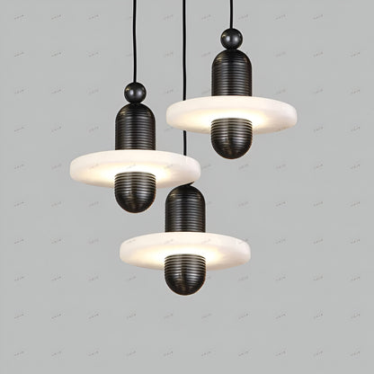 Moderne IJzeren Alabaster Hanglamp