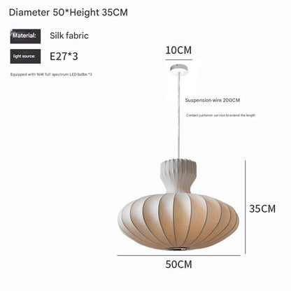 Mushin Glow Wabi-Sabi Silk Pendant Light