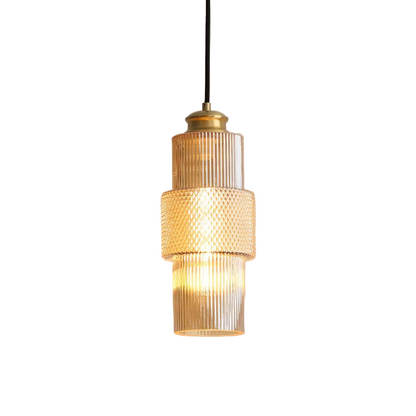 Luminara Modern Copper Glass Minimalist Pendant Light