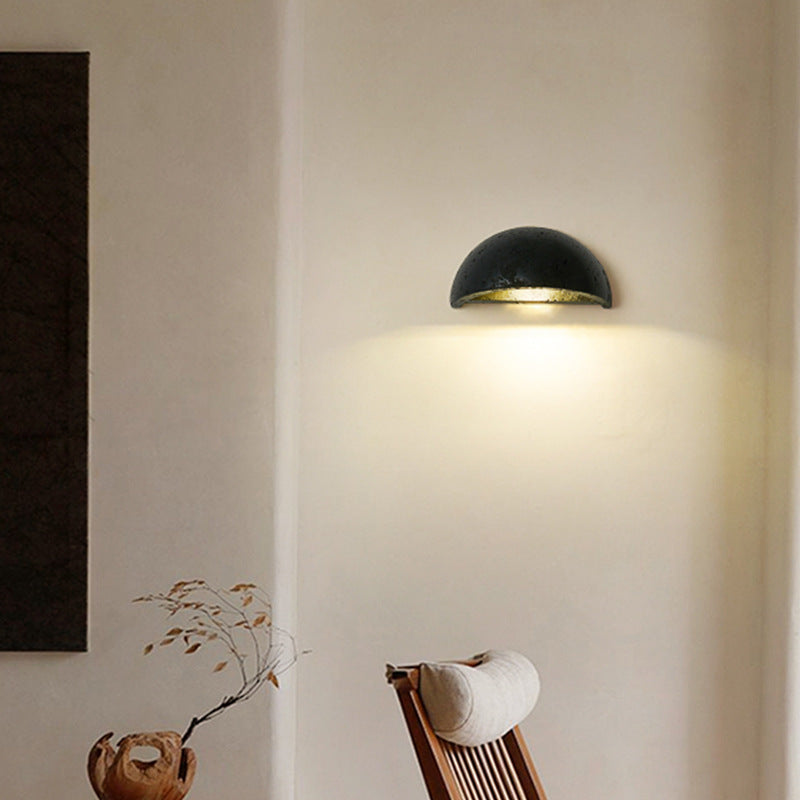 Travertine Nordic Halve Maan Wandlamp