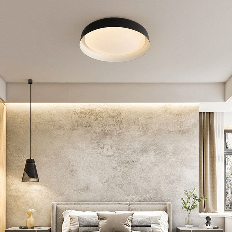 Lampada da soffitto rotonda in legno con stile Wabi-Sabi