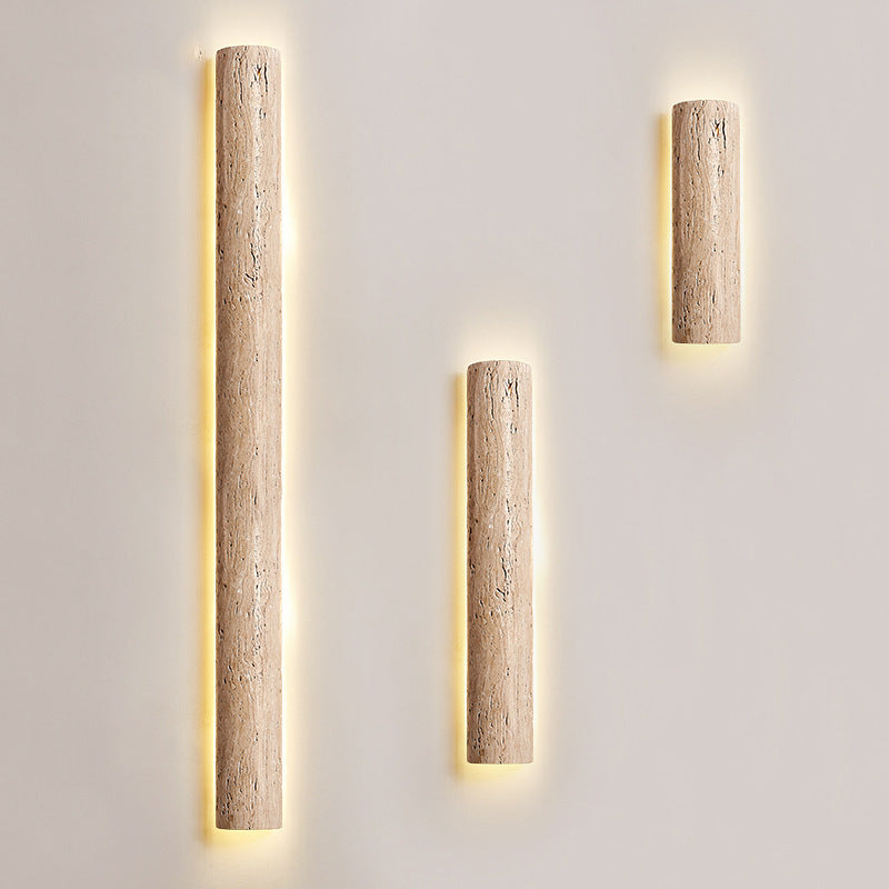 Travertine Stone Long Strip Wall Lamp