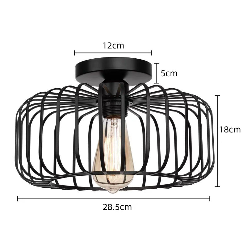 Modern Industrial Birdcage Ceiling Lamp