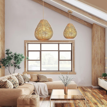 Boho Style Rustic Pendant Light