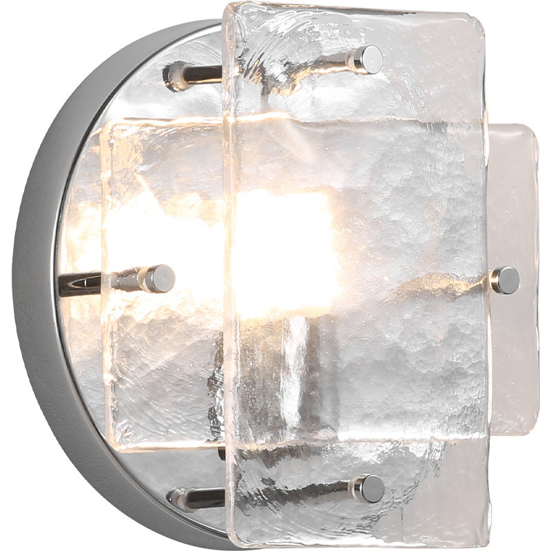 Lustra Chrome Glass Industrial Wall Light