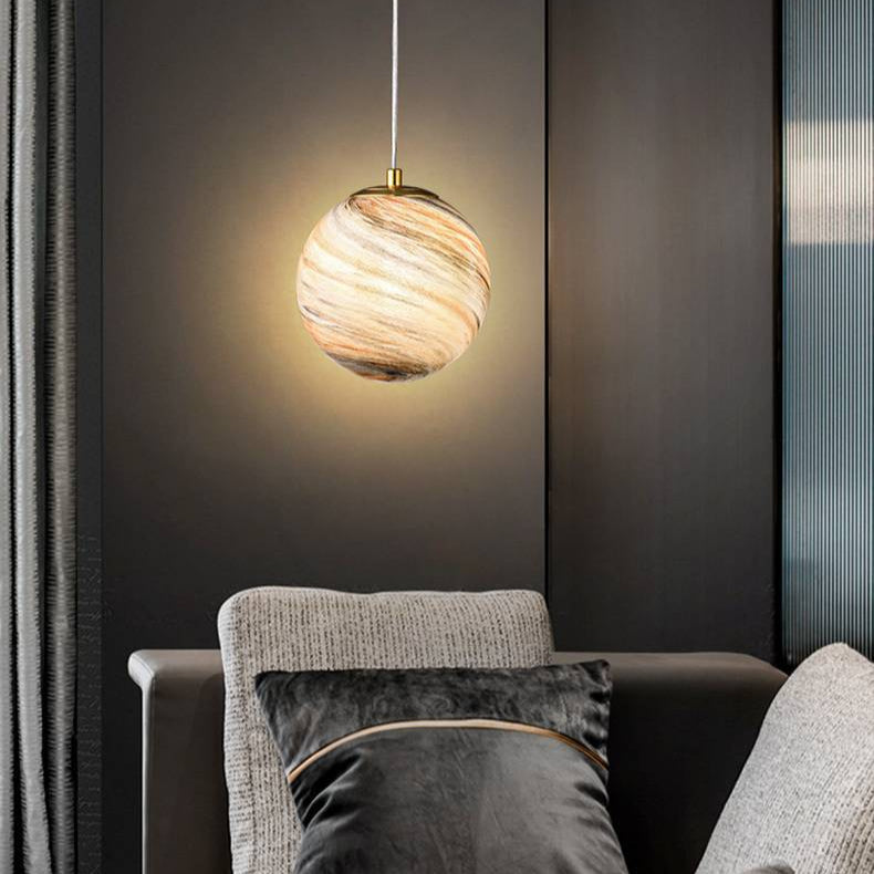 Jupiter Japandi Glass Pendant Light