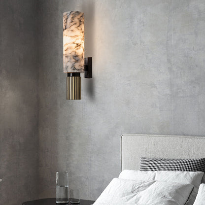 The Polished Marble Minimalist Metal Wall Light