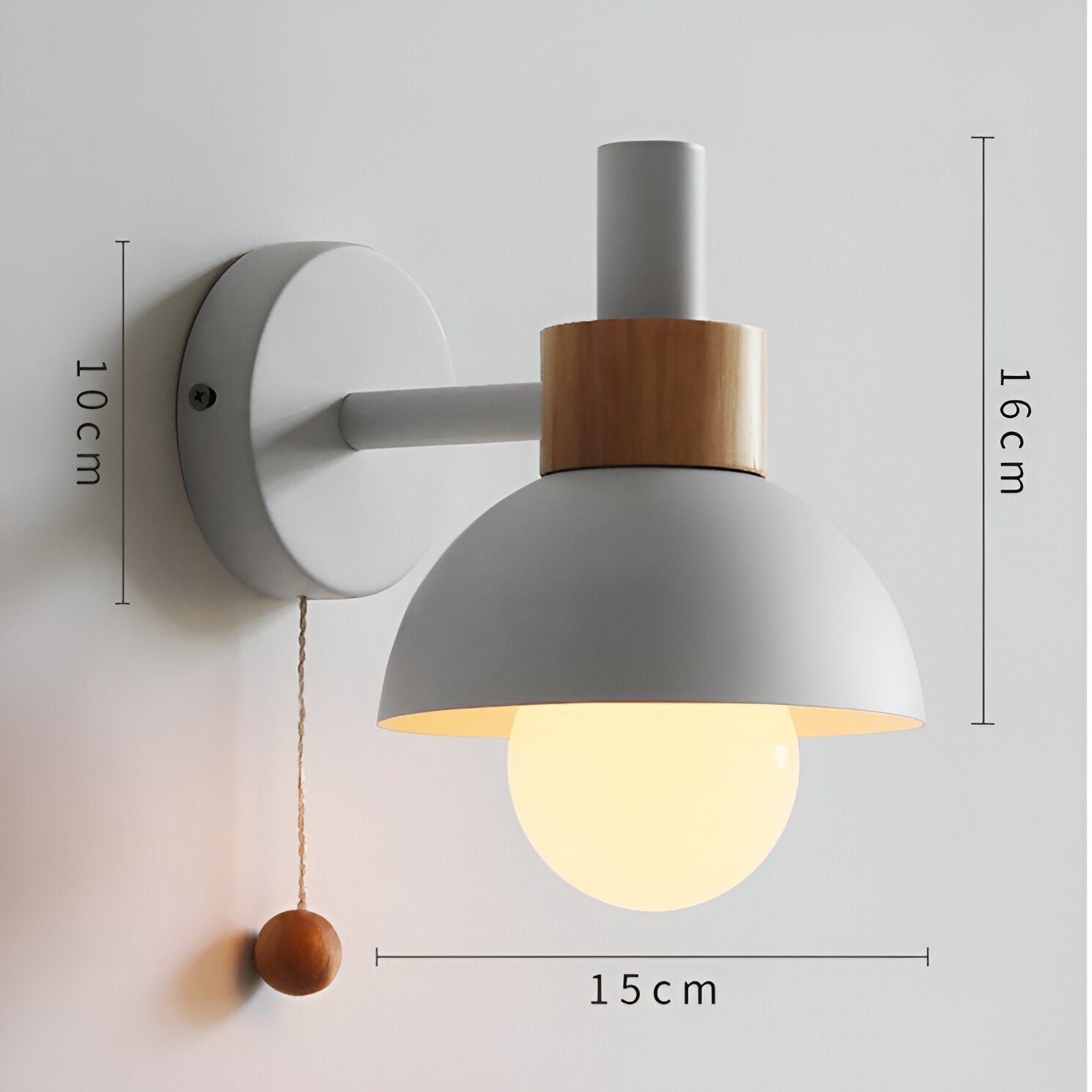 Nordic Macaron Flashlight Wall Lamp