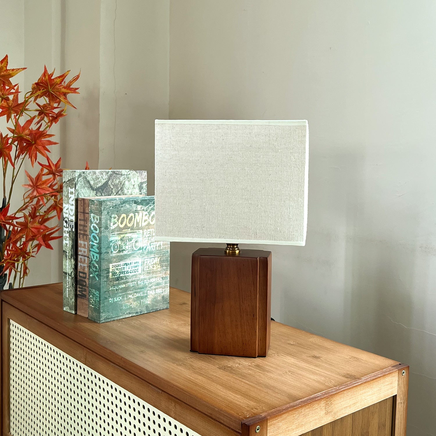 Boho Bamboo Japanese Style Table Lamp