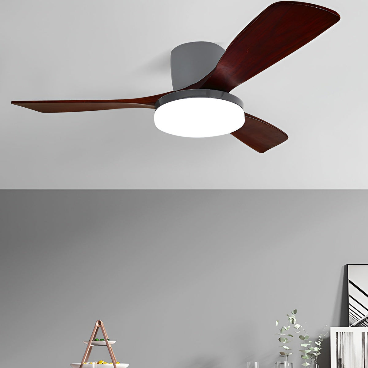 Aurelia Nielsen Nordic Wooden Ceiling Fan Light
