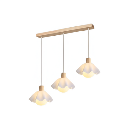 Noordse Stijl Houten Bloem Pendant Lamp