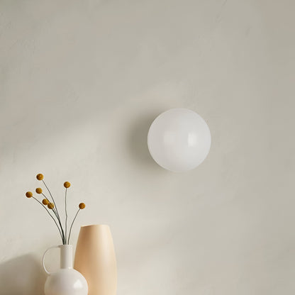 Minimalist Dioscuri Round Glass Wall Lamp