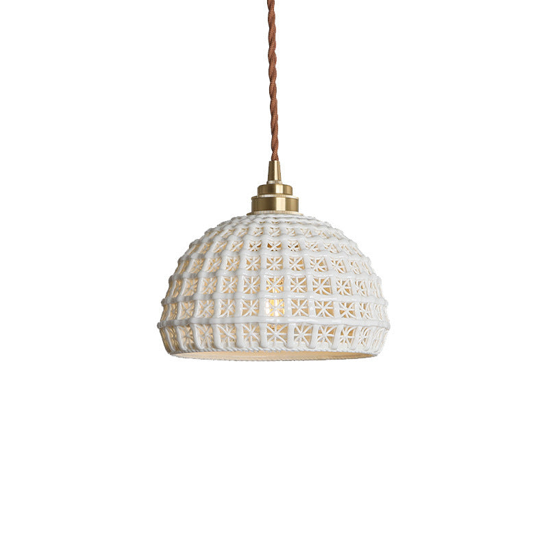 Nordic Brass Keramik LED Pendelleuchte