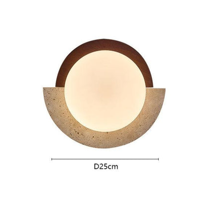 Modern Design Simple Log Wabi-Sabi Style Wall Lamp