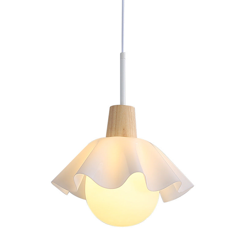 Noordse Stijl Houten Bloem Pendant Lamp