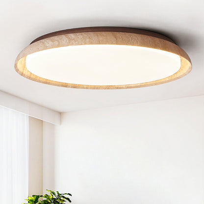 Travertine Japanese Wabi-Sabi Style Retro Ceiling Lamp