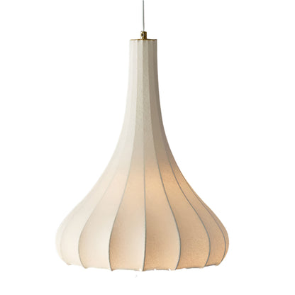 Makoto Silk Lantern Minimalist Japandi Pendant Light