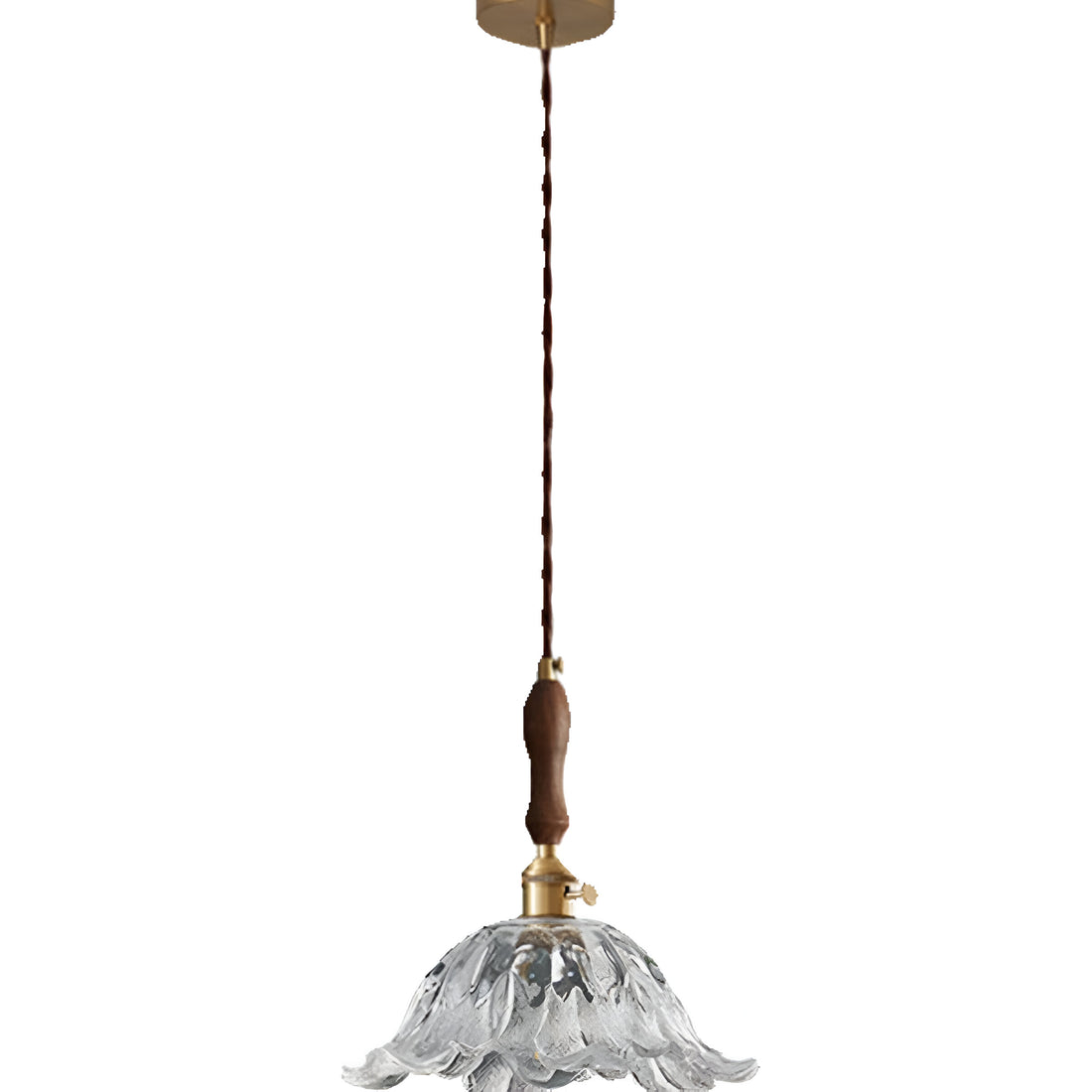 Retro French Flower Glass Chandelier