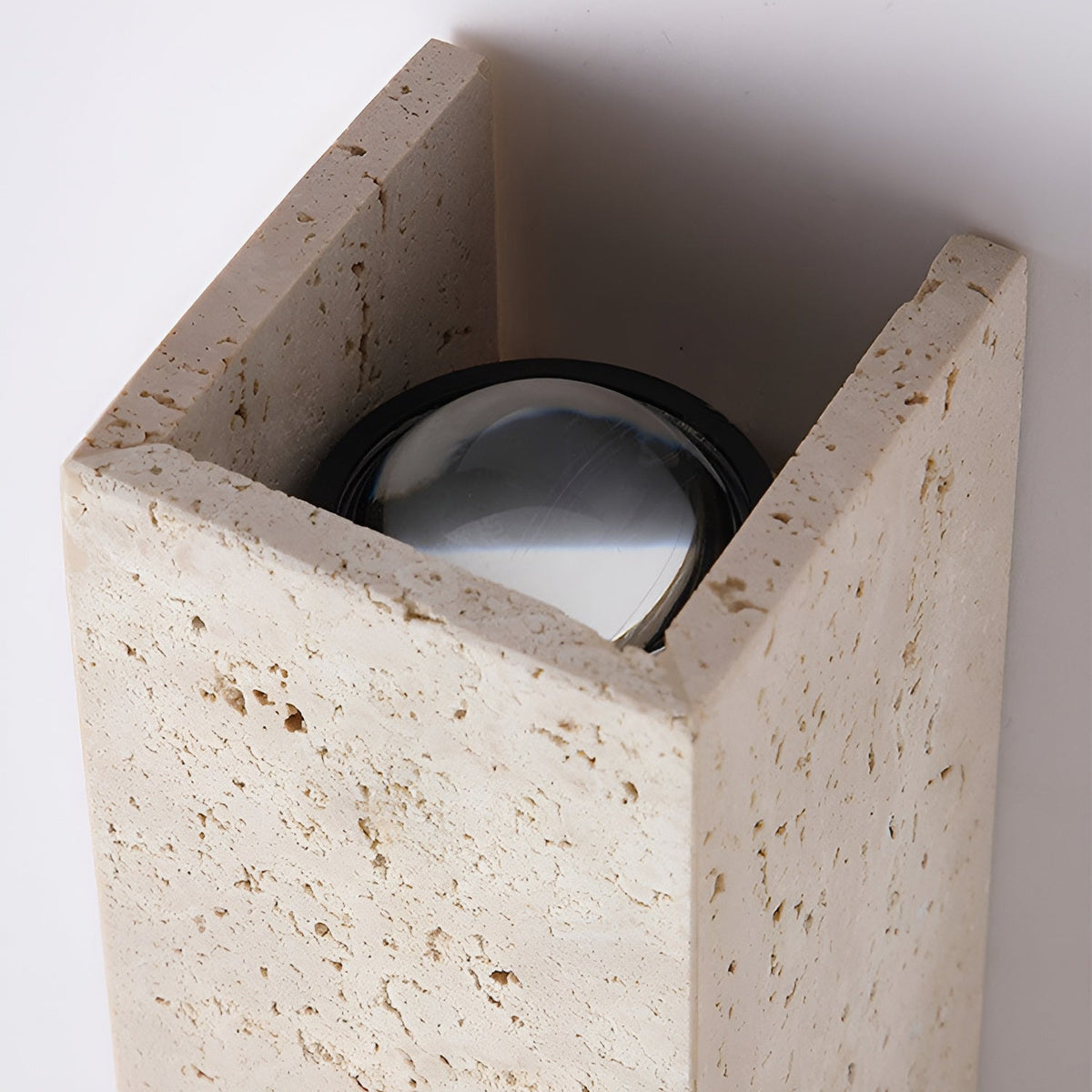 Verona Nordic Natural Travertine Stone LED Wall Light