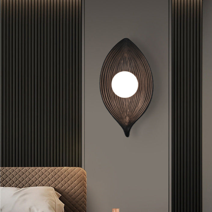 Lampada da parete in stile giapponese Nordic Zen Leaf