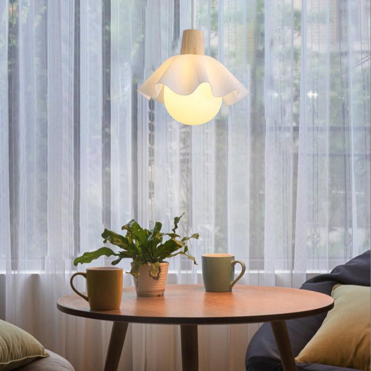 Noordse Stijl Houten Bloem Pendant Lamp