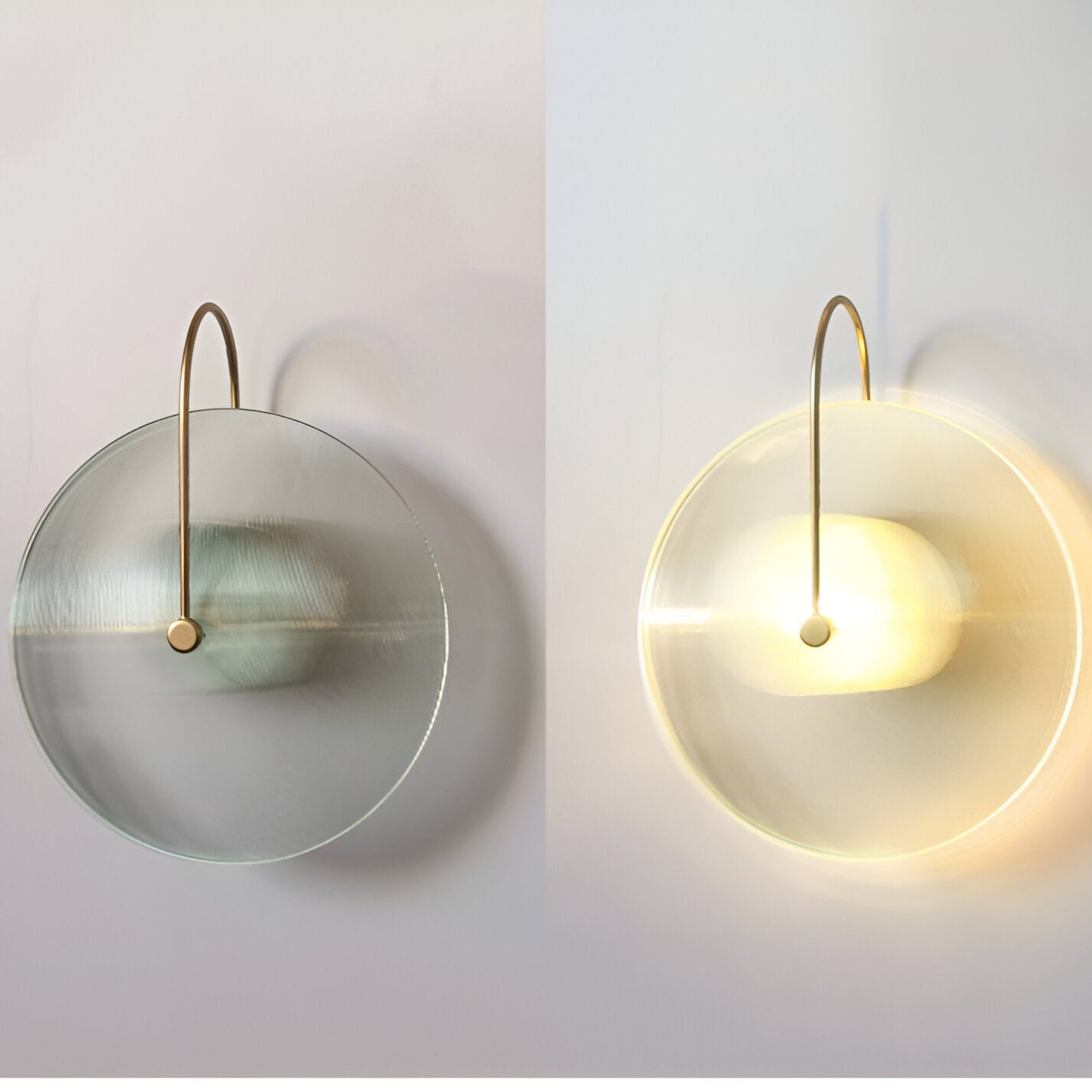 Moderne Nordic Ronde Glazen Wandlamp