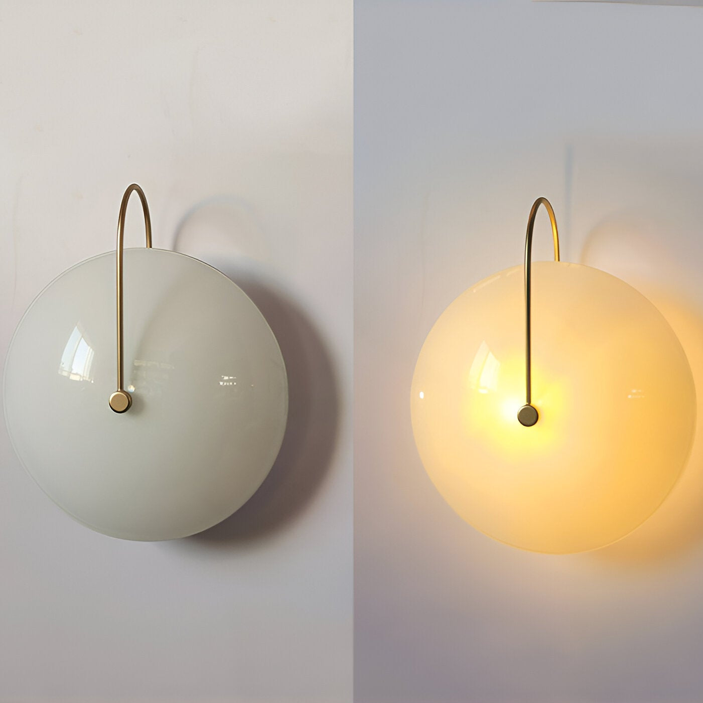 Modern Nordic Round Glass Wall Lamp