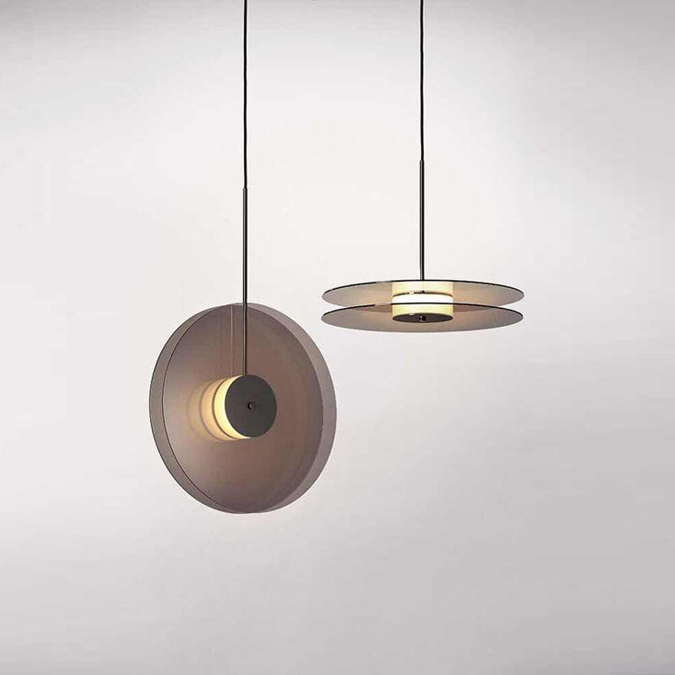 Lumira Amber Glow Minimalist Glass Pendant Light