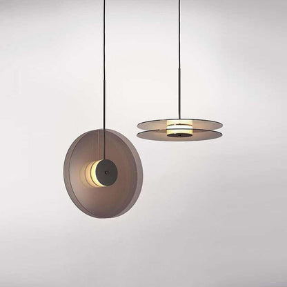 Lumira Amber Glow Minimalist Glass Pendant Light