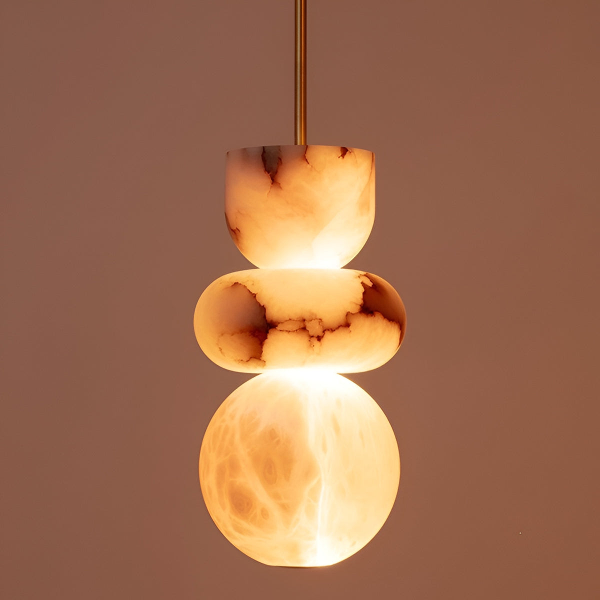 Elara Nordic Natural Marble Pendant Light