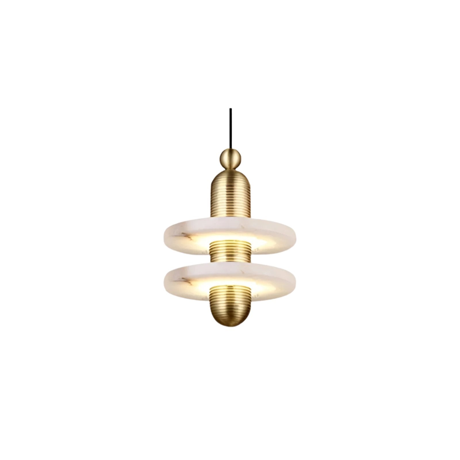 Modern Iron Alabaster Pendant Lamp