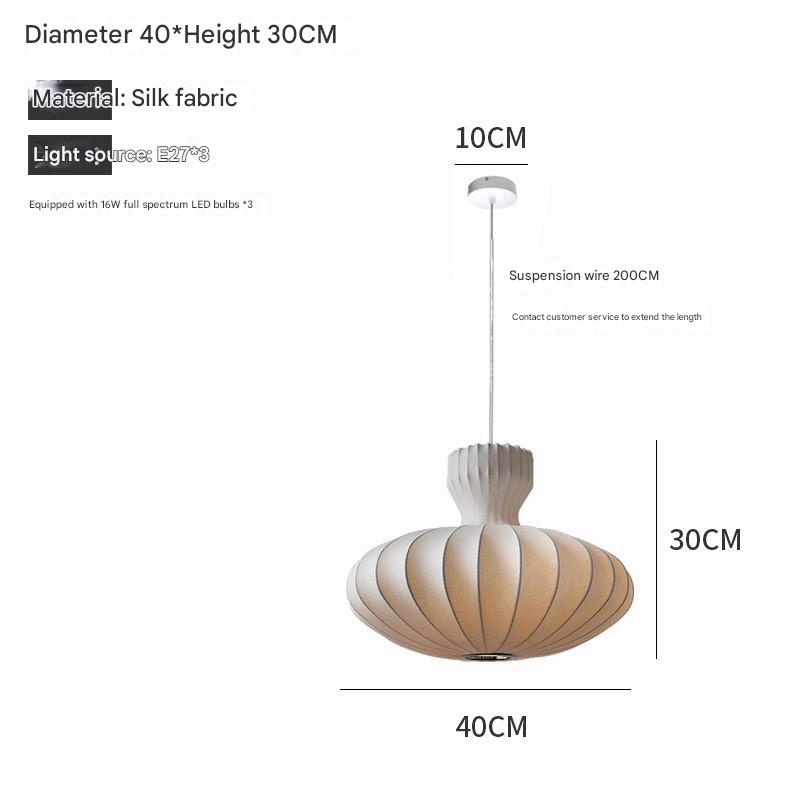 Mushin Glow Wabi-Sabi Silk Pendant Light