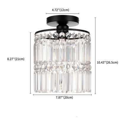 Crystal Retro Ceiling Lamp