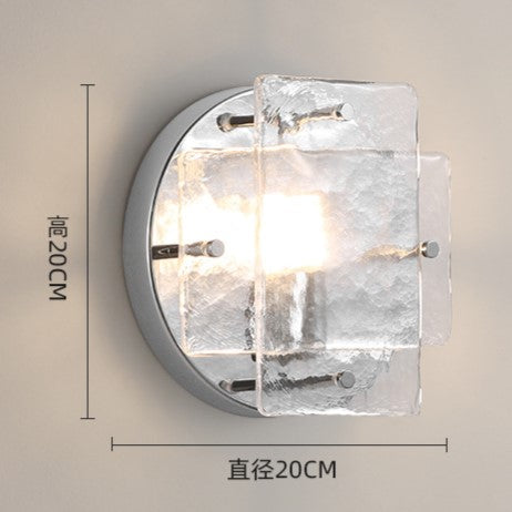 Lustra Chrome Glass Industrial Wall Light